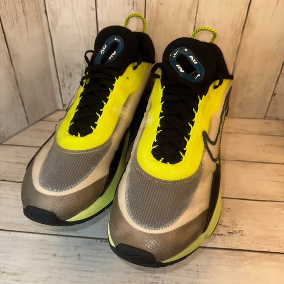 Mens Nike Air Max 2090 White Volt Valerian Blue Black Mens Size 14 BV9977-101 - Picture 3 of 12
